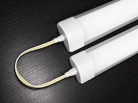 Led batten 18w – 60cm – 6500k koud wit – ip20 stofdicht – koppelbaar (x100) - afbeelding 3 van  5