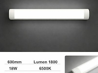 Led batten 18w – 60cm – 6500k koud wit – ip20 stofdicht – koppelbaar (x20) - afbeelding 2 van  6