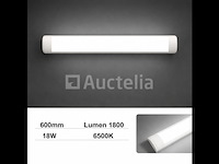 Led batten 18w – 60cm – 6500k koud wit – ip20 stofdicht – koppelbaar (x40) - afbeelding 1 van  5