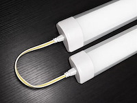 Led batten 18w – 60cm – 6500k koud wit – ip20 stofdicht – koppelbaar (x40) - afbeelding 3 van  5