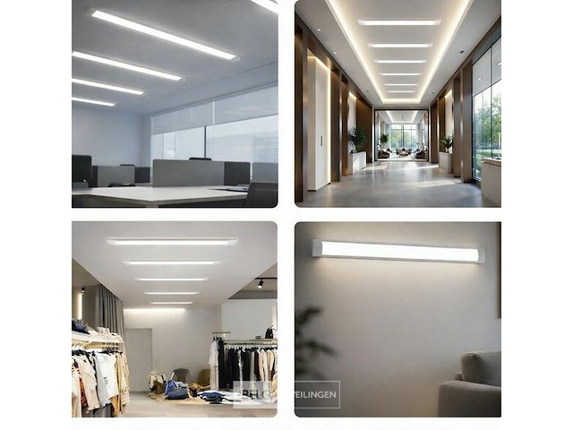 Led batten 36w – 120cm – 6500k koud wit – ip20 stofdicht – koppelbaar (x100) - afbeelding 1 van  6