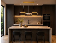 Led design hanglamp 20w – 4000k neutraal wit - rose gold – ip20 – empire-20 - afbeelding 3 van  5