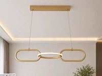 Led design hanglamp 20w – 4000k neutraal wit - rose gold – ip20 – empire-20 - afbeelding 2 van  6