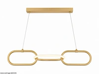 Led design hanglamp 20w – 4000k neutraal wit - rose gold – ip20 – empire-20 - afbeelding 3 van  6