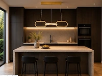 Led design hanglamp 20w – 4000k neutraal wit - rose gold – ip20 – empire-20 - afbeelding 4 van  6