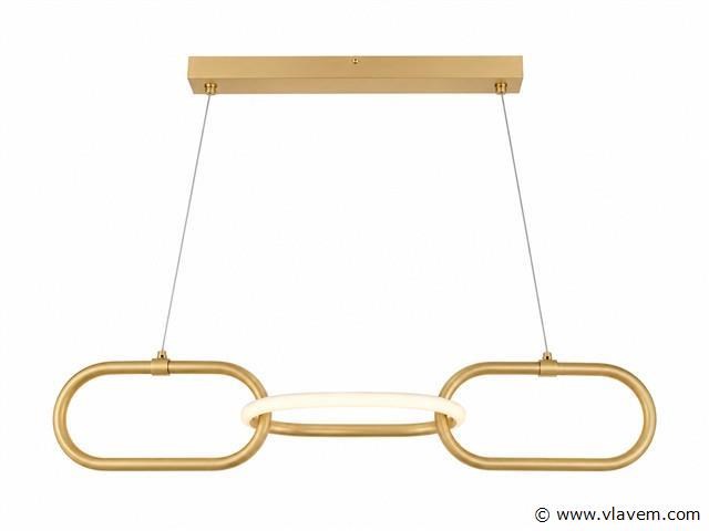 Led design hanglamp 20w – 4000k neutraal wit - rose gold – ip20 – empire-20 - afbeelding 2 van  5