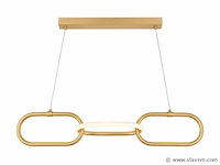 Led design hanglamp 20w – 4000k neutraal wit - rose gold – ip20 – empire-20 - afbeelding 2 van  5