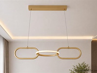 Led design hanglamp 20w – 4000k neutraal wit - rose gold – ip20 – empire-20 - afbeelding 1 van  5