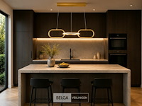 Led design hanglamp 20w – 4000k neutraal wit - rose gold – ip20 – empire-20 - afbeelding 4 van  6