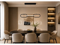 Led design hanglamp 20w – 4000k neutraal wit - zwart – ip20 – empire-20 - afbeelding 4 van  5
