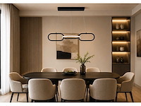 Led design hanglamp 20w – 4000k neutraal wit - zwart – ip20 – empire-20 - afbeelding 3 van  5