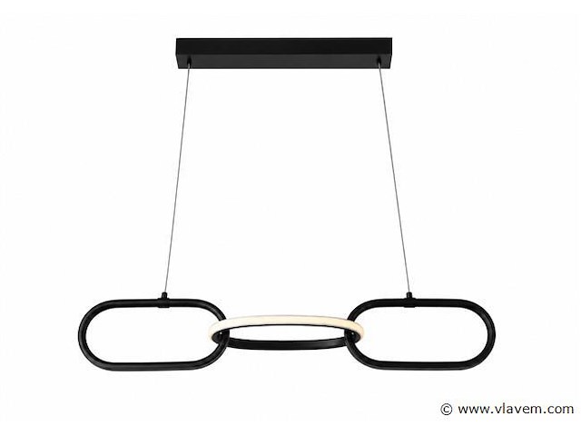 Led design hanglamp 20w – 4000k neutraal wit - zwart – ip20 – empire-20 - afbeelding 2 van  5