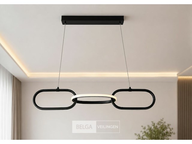 Led design hanglamp 20w – 4000k neutraal wit - zwart – ip20 – empire-20 - afbeelding 2 van  6