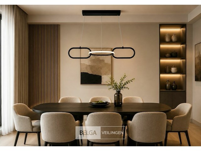 Led design hanglamp 20w – 4000k neutraal wit - zwart – ip20 – empire-20 - afbeelding 4 van  6