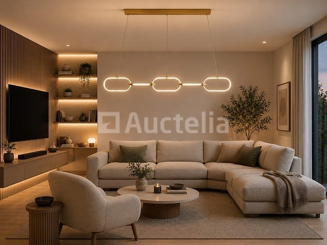 Led design hanglamp 36w – 4000k neutraal wit - rose gold – ip20 – empire-36 - afbeelding 3 van  5
