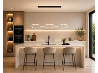 Led design hanglamp 36w – 4000k neutraal wit - rose gold – ip20 – empire-36 - afbeelding 1 van  5