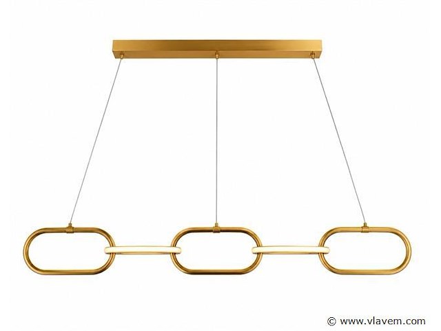 Led design hanglamp 36w – 4000k neutraal wit - rose gold – ip20 – empire-36 - afbeelding 2 van  5