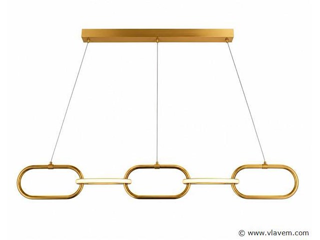Led design hanglamp 36w – 4000k neutraal wit - rose gold – ip20 – empire-36 - afbeelding 2 van  5