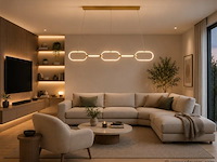 Led design hanglamp 36w – 4000k neutraal wit - rose gold – ip20 – empire-36 - afbeelding 3 van  5