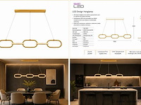 Led design hanglamp 36w – 4000k neutraal wit - rose gold – ip20 – empire-36 - afbeelding 5 van  5