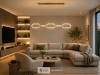 Led design hanglamp 36w – 4000k neutraal wit - rose gold – ip20 – empire-36 - afbeelding 4 van  6