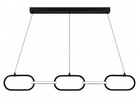 Led design hanglamp 36w – 4000k neutraal wit - zwart – ip20 – empire-36 - afbeelding 2 van  5