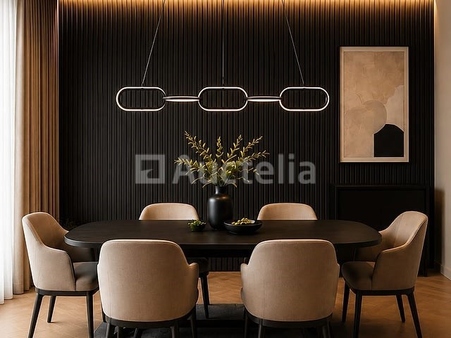 Led design hanglamp 36w – 4000k neutraal wit - zwart – ip20 – empire-36 - afbeelding 3 van  5
