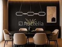 Led design hanglamp 36w – 4000k neutraal wit - zwart – ip20 – empire-36 - afbeelding 3 van  5