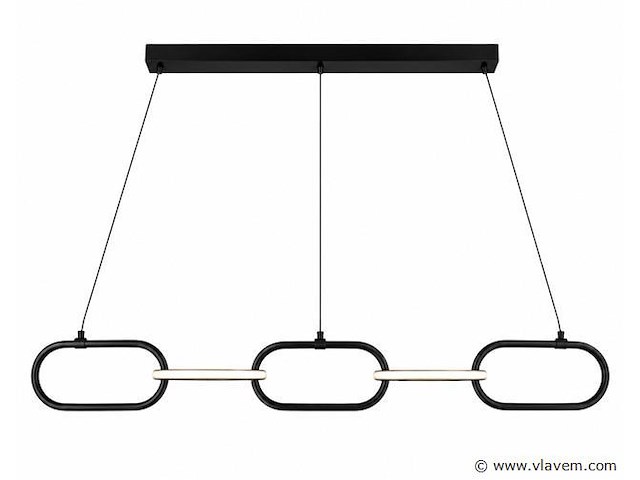 Led design hanglamp 36w – 4000k neutraal wit - zwart – ip20 – empire-36 - afbeelding 2 van  5