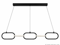 Led design hanglamp 36w – 4000k neutraal wit - zwart – ip20 – empire-36 - afbeelding 2 van  5