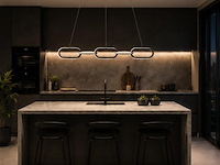 Led design hanglamp 36w – 4000k neutraal wit - zwart – ip20 – empire-36 - afbeelding 3 van  5