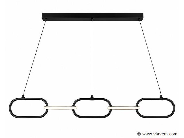 Led design hanglamp 36w – 4000k neutraal wit - zwart – ip20 – empire-36 - afbeelding 2 van  5