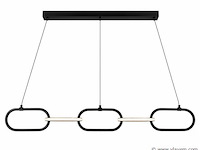 Led design hanglamp 36w – 4000k neutraal wit - zwart – ip20 – empire-36 - afbeelding 2 van  5
