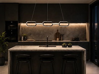 Led design hanglamp 36w – 4000k neutraal wit - zwart – ip20 – empire-36 - afbeelding 3 van  5