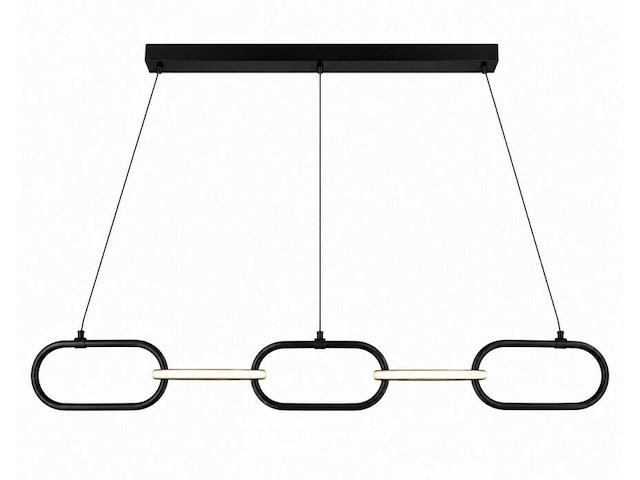 Led design hanglamp 36w – 4000k neutraal wit - zwart – ip20 – empire-36 - afbeelding 3 van  6
