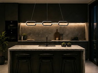 Led design hanglamp 36w – 4000k neutraal wit - zwart – ip20 – empire-36 - afbeelding 4 van  6