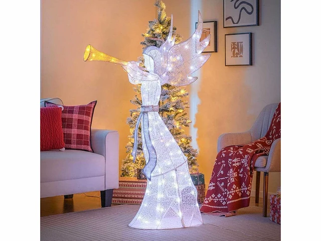 Led engel kerstversiering - afbeelding 3 van  5