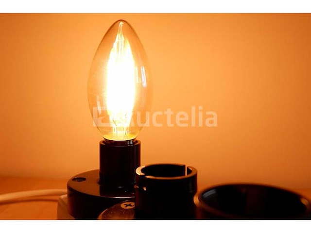 Led filament lamp c35 - 6w - e14 - dimbaar - warm wit (x50) - afbeelding 1 van  3