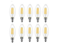 Led filament lamp c35 - 6w - e14 - dimbaar - warm wit (x50) - afbeelding 2 van  3