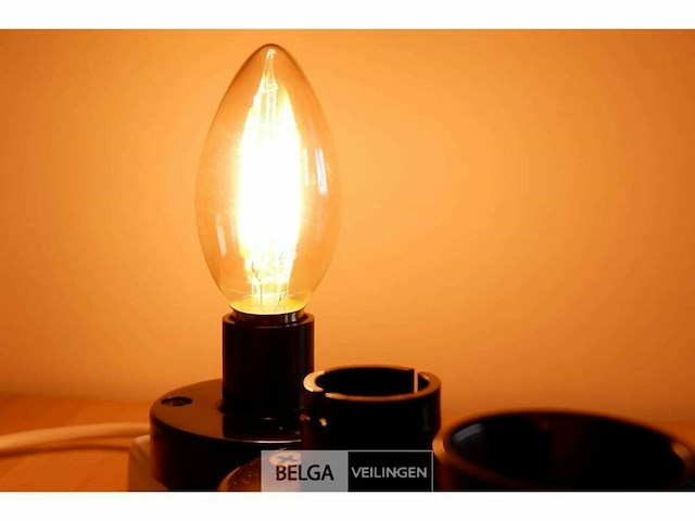 Led filament lamp c35 – 6w – e14 – dimbaar – warm wit (x100) - afbeelding 2 van  4