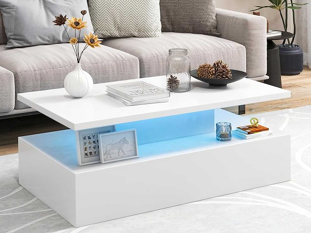 Led gelakte salontafel 20 lampen - afbeelding 1 van  7