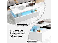 Led gelakte salontafel 20 lampen - afbeelding 4 van  7