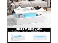 Led gelakte salontafel 20 lampen - afbeelding 6 van  7