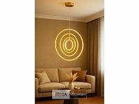 Led hanglamp - 5831/4 - 45w - goud - in hoogte verstelbaar - rechthoekig design - afbeelding 4 van  4