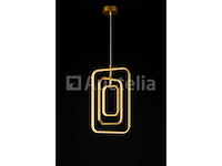Led hanglamp - 5835/3 - 45w - goud - in hoogte verstelbaar - rechthoekig ontwerp - afbeelding 3 van  3