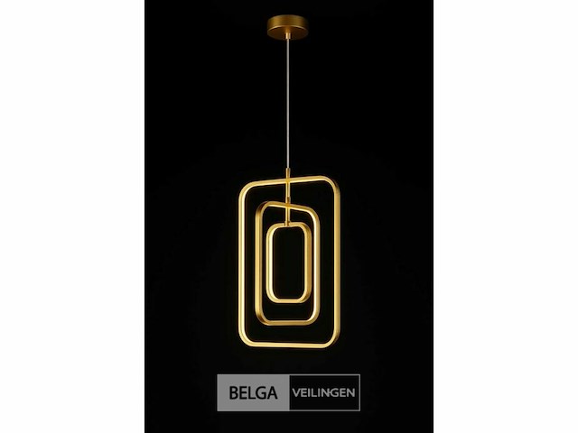 Led hanglamp - 5835/3 - 45w - goud - in hoogte verstelbaar - rechthoekig ontwerp - afbeelding 4 van  4