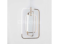 Led hanglamp - 5835/3 - 45w - zilver - in hoogte verstelbaar - rechthoekig design - afbeelding 1 van  3