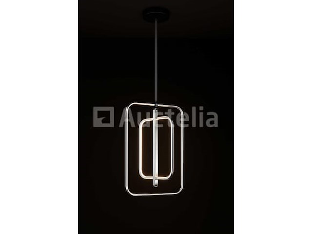Led hanglamp - 5835/3 - 45w - zilver - in hoogte verstelbaar - rechthoekig design - afbeelding 2 van  3