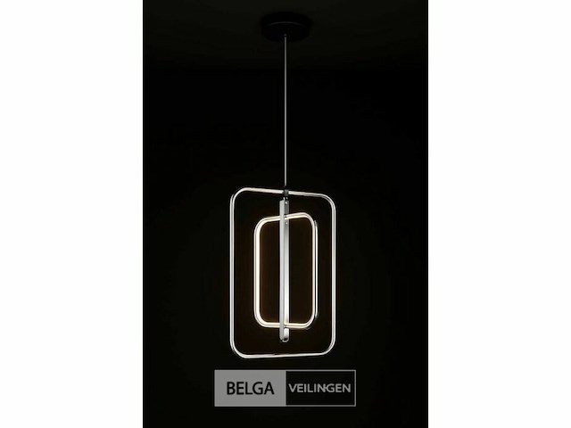 Led hanglamp - 5835/3 - 45w - zilver - in hoogte verstelbaar - rechthoekig design - afbeelding 3 van  4