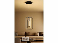 Led hanglamp - 5835/3 - 45w - zwart - in hoogte verstelbaar - rechthoekig design - afbeelding 1 van  4